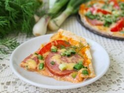 Эконом пицца на тонком лаваше