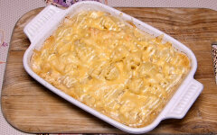 Запеканка из цветной капусты с куриным фаршем