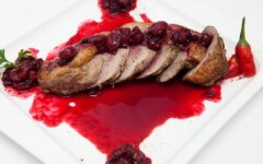 Клюквенный соус с апельсиновым соком к утке