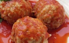 Польские кнели из говядины с рисом