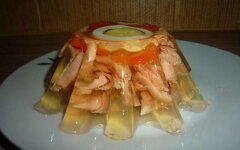 Праздничное заливное из горбуши
