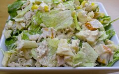 Салат «Тропикаль» с ананасами