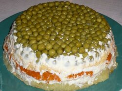 Салат «Объедение» с копченой скумбрией