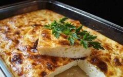 Простой омлет в духовке как в детстве