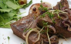 Говяжья печень с приправой персияд