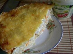 Сочное куриное филе под картофельной шубой