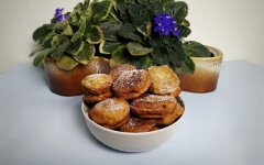 Пончики с бананом на завтрак