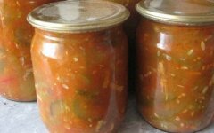 Салат «Латгальский» из огурцов с луком