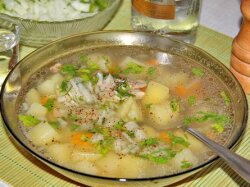 Домашняя уха из морского окуня