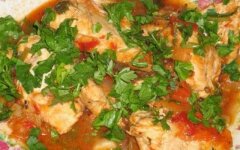 Чахохбили из курицы с хмели-сунели в мультиварке