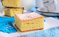 Кефирный манник с корицей в мультиварке