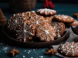 Клюквенное печенье на Новый год