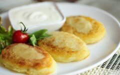 Картофельный постные зразы с капустой