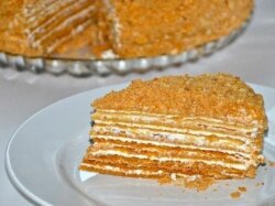 Нежный медовик со сливочным кремом