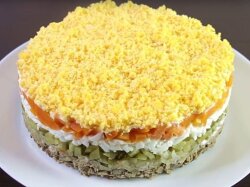 Салат «Осень» с куриной печенью