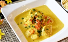 Карри из курицы с перцем чили