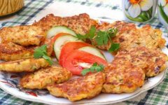 Кабачковые оладьи с фаршем и специями