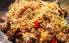 Плов по-узбекски из филе баранины