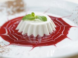 Диетическая панакота с молоком и желтками