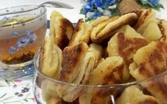 Печенье на рассоле без яиц на сковороде
