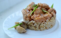 Бефстроганов из курицы с паприкой