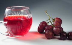 Виноградный компот на скорую руку
