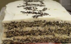 Маково-сливочный торт «Царица Эстер»