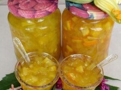 Апельсиновое варенье с кабачком и лимоном
