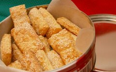 Печенье с плавленым и твердым сыром