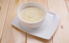 Манная каша на воде с сухим молоком