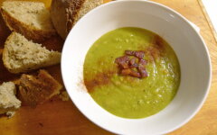 Гороховая каша с салом в мультиварке