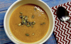 Тыквенный крем-суп с сыром