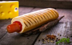 Французский хот-дог с венскими сосисками