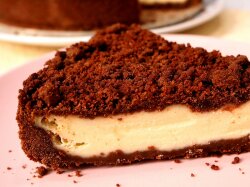 Королевский пирог из шоколадной крошки с творогом