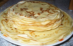 Постные блинчики на минералке без яиц и молока