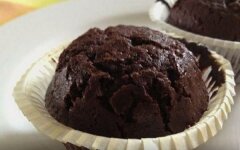 Шоколадные маффины на молоке и сливочном масле