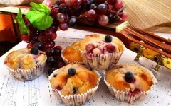Ягодные кексики с белым шоколадом