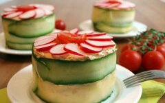 Бутербродный торт со сливочным сыром