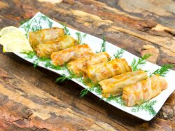 Фруктовые голубцы в сметане