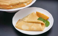 Классические блины на минералке