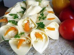 Оригинальная закуска «Каллы»