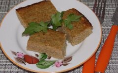 Запеканка из говяжьей печени с цветной капустой в мультиварке