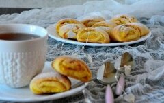 Печенье с апельсиновой начинкой на масле