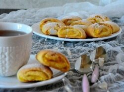 Печенье с апельсиновой начинкой на масле