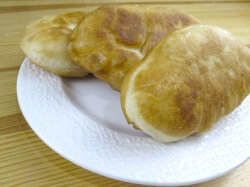 Постные пирожки с картошкой жареные на сковороде