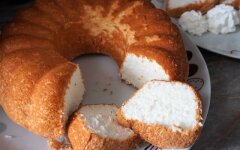 Ванильный бисквит на белках с крахмалом