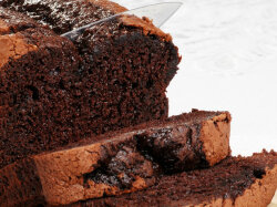 Шоколадный кекс с овсянкой за 2 минуты