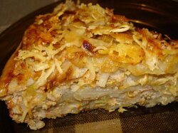 Простая запеканка из капусты со сметаной