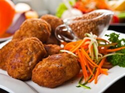 Вегетарианские котлеты из гречки с грибами и зеленью