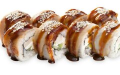 Ролл «Филадельфия» с угрем и авокадо